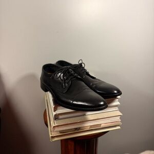 Cole Haan Size 11 1/2M Classic Black Leather Men's Dress Shoes